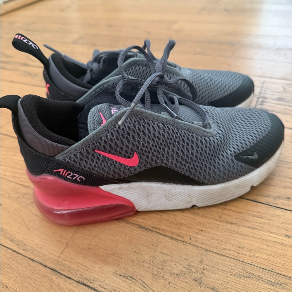 Nike Gray and Pink Sneakers girl size 2